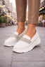 Mocasini Dama din Piele Ecologica Albi Cod: W367-21 (X02)