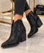 Botine Dama din Piele Ecologica Negre Cod: MP735 (B6)