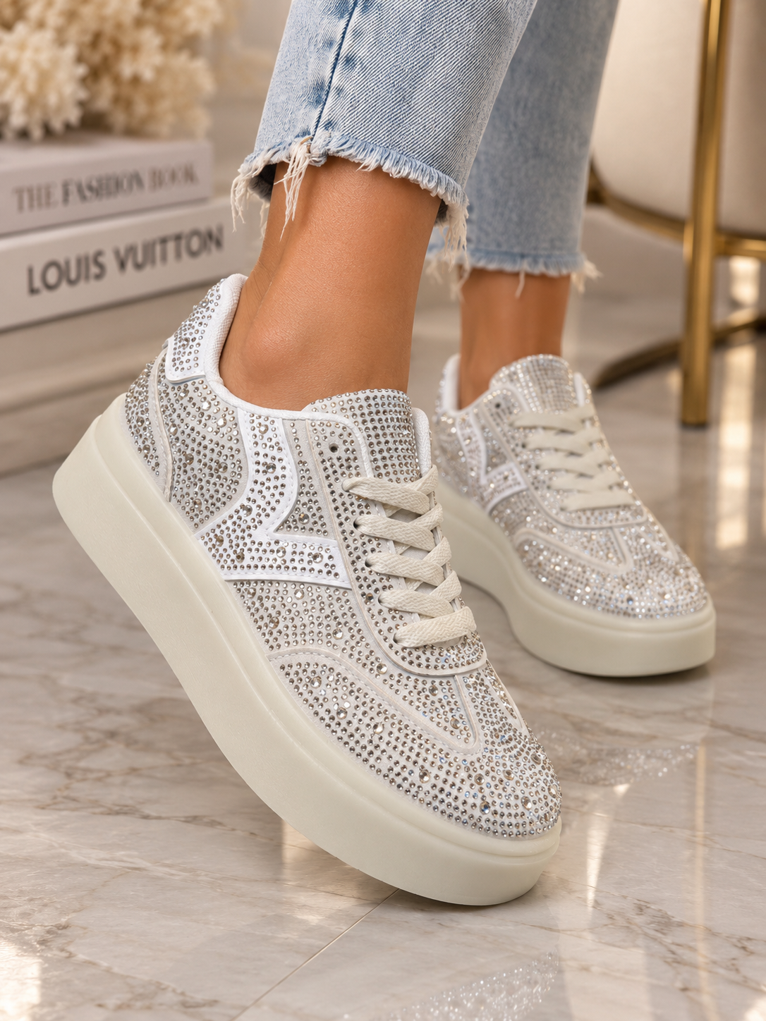 Pantofi Dama Sport din Piele Ecologica Gri Cod: LA339 (A7)