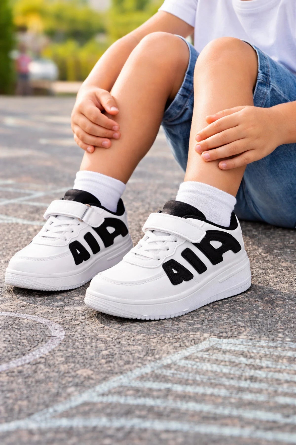 Adidasi Copii din Piele Ecologica Albi Cod: 620-2 (X01) Imagine secundară a produsului