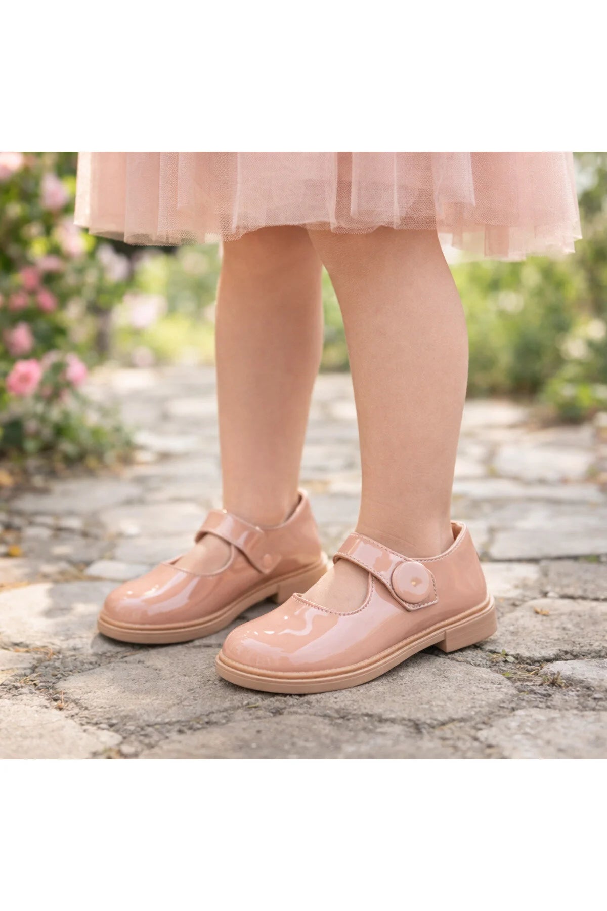 Mocasini Copii din Piele Eco Lacuita Roz Cod: 2129 (X01) Imagine principală a produsului