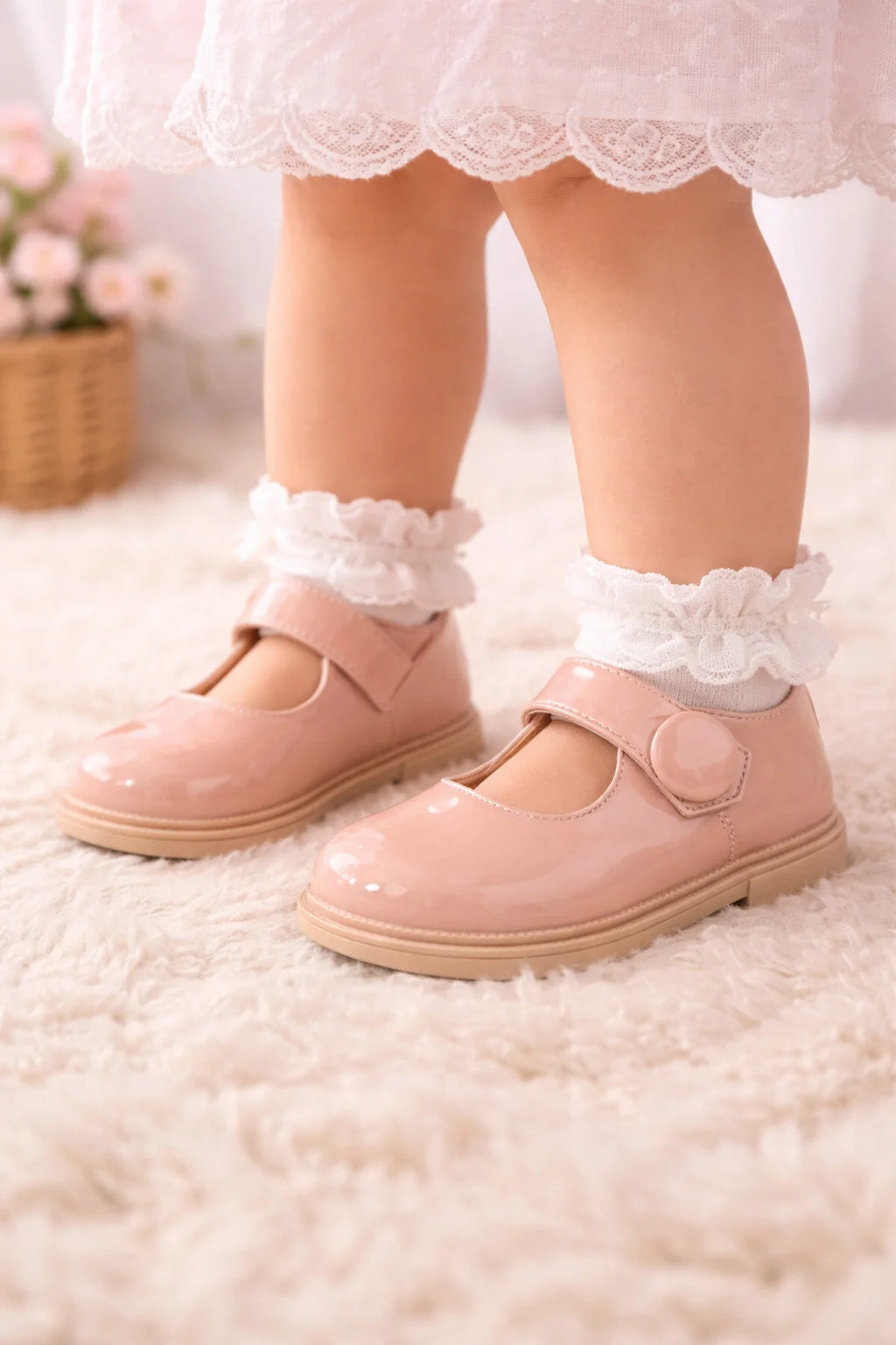 Mocasini Copii din Piele Eco Lacuita Roz Cod: 2129 (X01)