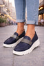 Mocasini Dama din Piele Ecologica Bleumarin Cod: W367-21 (X02)