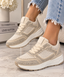 Pantofi Dama Sport din Piele Ecologica Bej Cod: LA838 (B1)