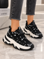 Pantofi Dama Sport din Piele Ecologica Negrii Cod: HY2325 (B1)