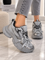 Pantofi Dama Sport din Piele Ecologica Gri Cod: HY2325 (B2)