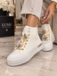 Sneakersi Dama din Denim Albi Cod: LA310 (A2)