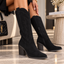 Ciocate Dama din Piele Eco Intoarsa Negre Cod: A202 (B7)