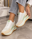 Pantofi Dama Sport din Piele Ecologica Albi Cod: AD-187 (A3)