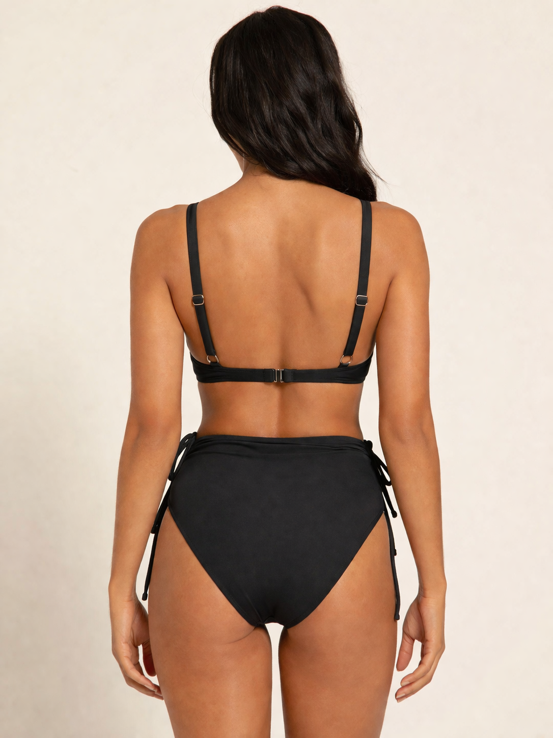 Costum de Baie din Doua Piese Negru Cod : Y9129 (09)