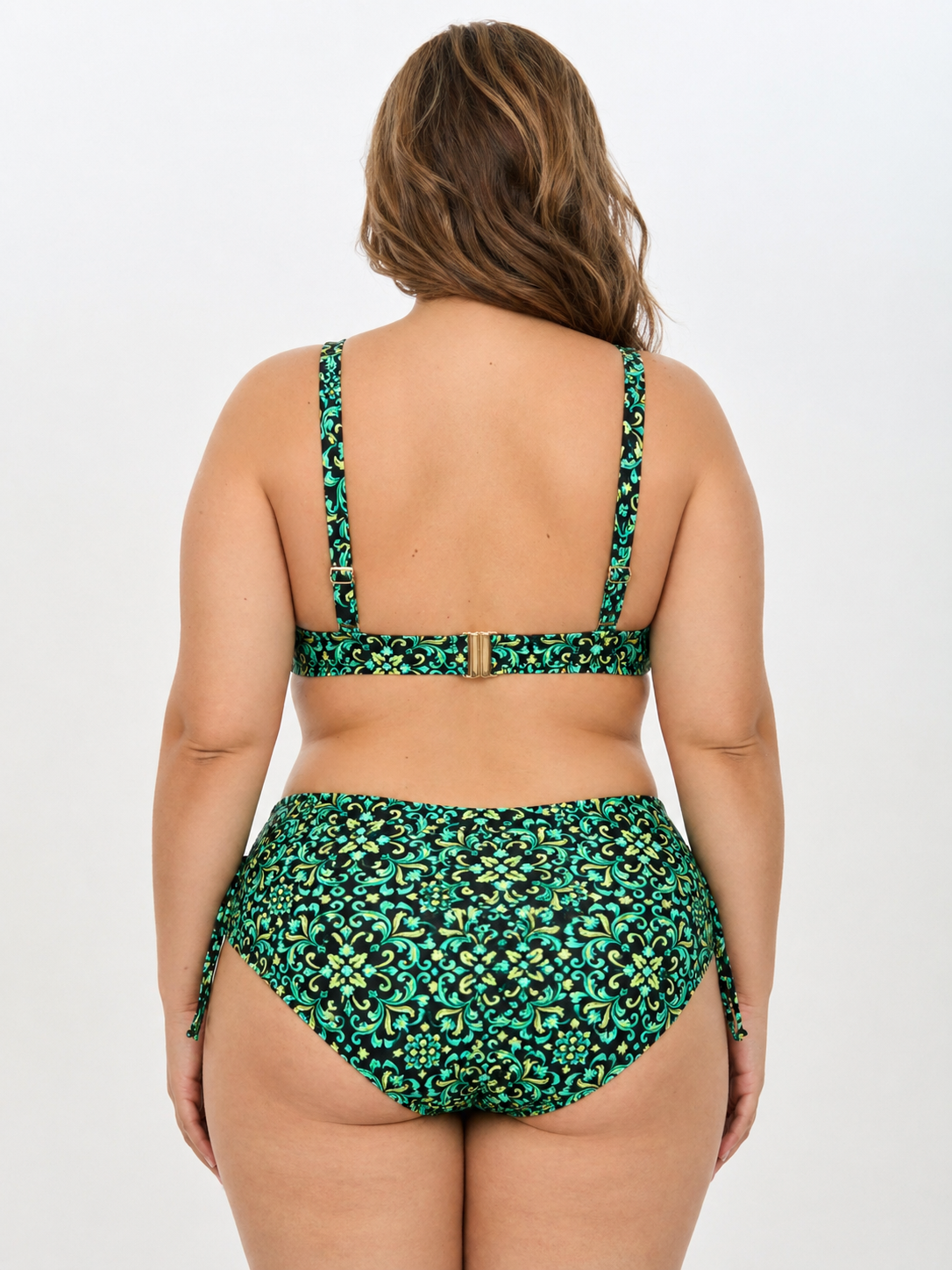 Costum de Baie din Doua Piese Verde Cod : LM081 (01) Imagine secundară a produsului