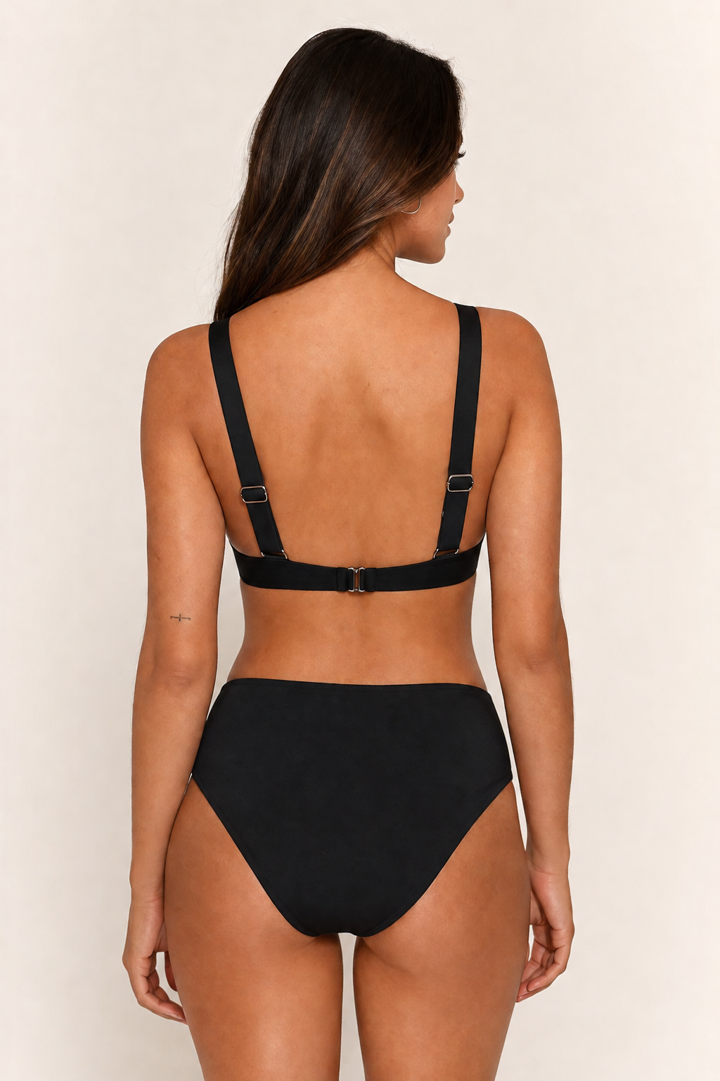 Costum de Baie din Doua Piese Negru Cod : Y9122-1 (014)