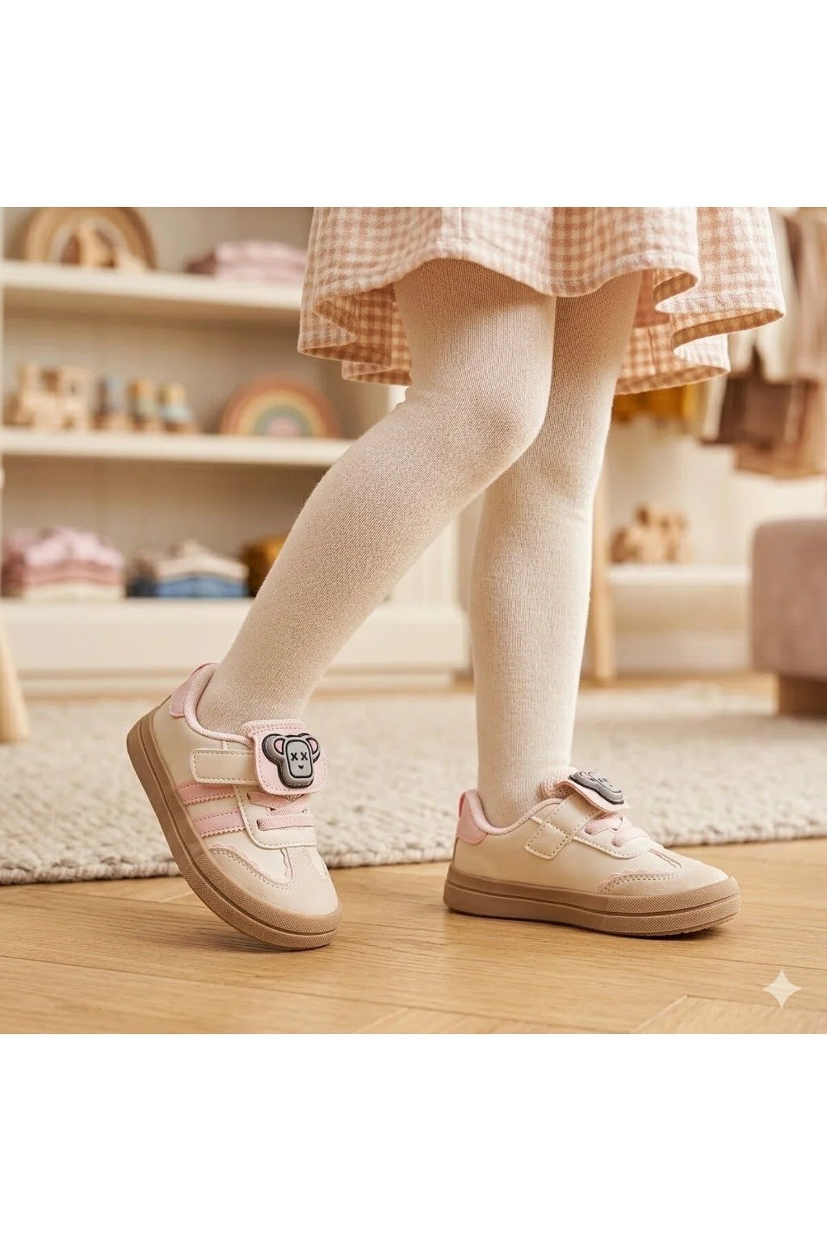Pantofi Sport Copii din Piele Ecologica Roz Cod: 0730-53 (X03)