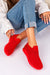 Pantofi Dama Sport Rosu din Material Textil Cod : HQ1019 (X8)
