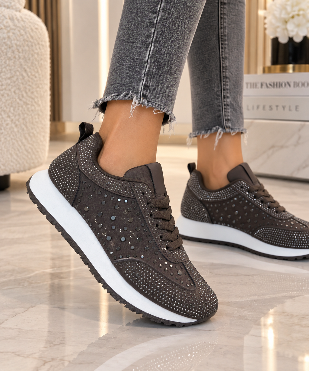 Pantofi Dama Sport din Piele Ecologica Maro Cod: BL662 (B2)