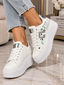 Pantofi Dama Sport din Piele Ecologica Albi Cod: LA833 (B6)