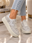 Pantofi Dama Sport din Piele Ecologica Gri Cod: LA339 (A7)