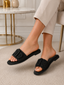 Papuci Dama din Piele Ecologica Negri Cod: SD2140 (B1)