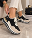 Pantofi Dama Sport din Piele Ecologica Negrii Cod: AD-187 (B7)