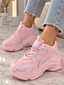 Pantofi Dama Sport din Piele Ecologica Roz Cod: BL508P (A5)