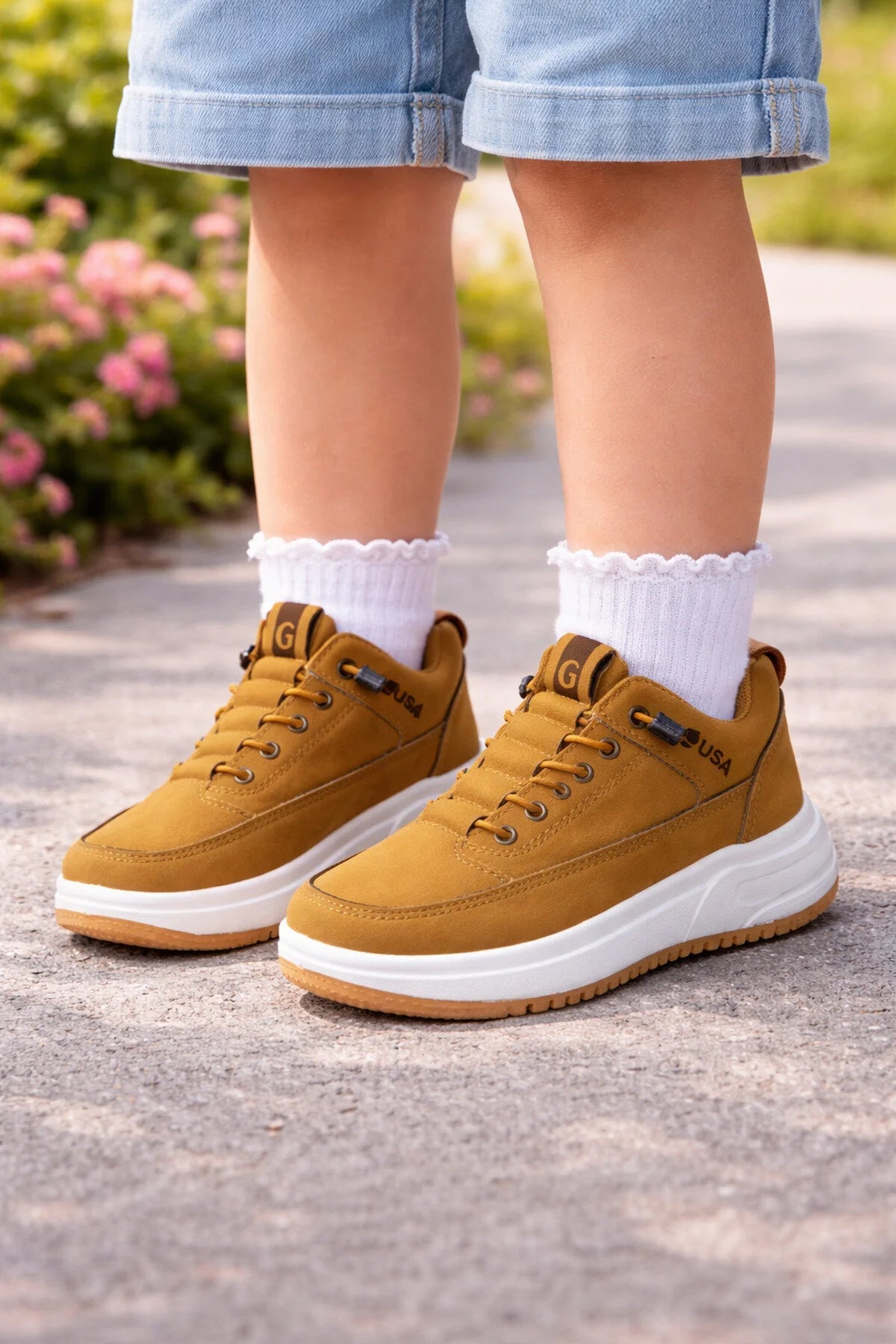 Pantofi Sport Copii din Piele Ecologica Maro Cod: DX-26  (X03)