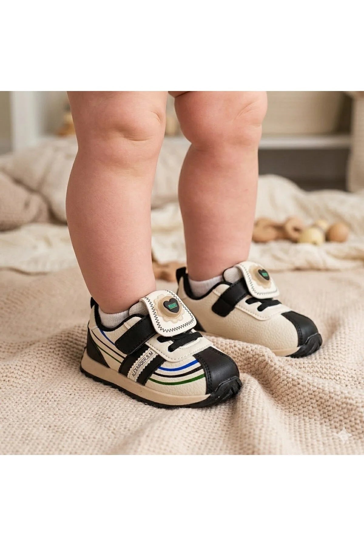 Pantofi Sport Copii din Piele Ecologica Negri Cod: 0730-54A (X03)