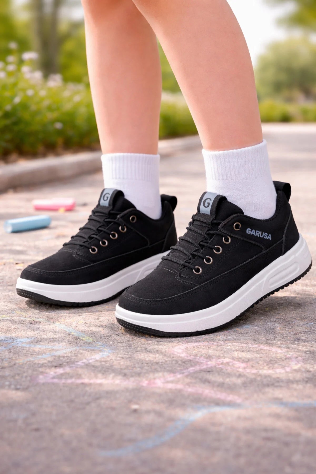 Pantofi Sport Copii din Piele Ecologica Negrii Cod: DX-26  (X03) Imagine principală a produsului