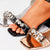 Sandale Dama cu Toc Negre din Piele Ecologica Cod: Y761 (T1)