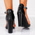 Sandale Dama cu Toc Negre din Piele Ecologica Cod: Y532 (Q1)