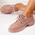 Pantofi Dama Casual Roz din Piele Ecologica Cod: H-33 (K4)