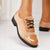 Pantofi Dama Casual Bej din Piele Eco Intoarsa Cod: H-22 (M1)