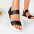 Sandale Dama Negre din Piele Ecologica Cod: A23-585 (P3)