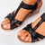 Sandale Dama Negre din Piele Ecologica Cod: Z-32 (P3)