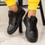 Pantofi Sport Barbati Negri din Piele Ecologica Cod: W-3 (X2)