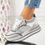 Pantofi Dama Sport Argintii din Piele Ecologica Cod : X3712 (D5)