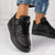 Pantofi Dama Sport Negri din Piele Ecologica Cod : W001 (D2)