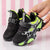 Sneakersi Copii Negri din Piele Ecologica Cod: 6916A (E2)
