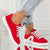 Pantofi Dama Sport Rosii din Material Textil Cod: MU-25-213 (E2)