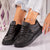 Pantofi Dama Sport Negri din Piele Ecologica Cod: H-52 (G2)
