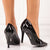 Pantofi Dama Stiletto Negri din Piele Ecologica Lacuita Cod: 6164 (P2)