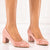 Pantofi Dama cu Toc Roz din Piele Ecologica Cod: 9538-2 (U1)