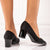 Pantofi Dama cu Toc Negri din Piele Ecologica Cod: 9538-1 (T2)