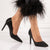 Pantofi Dama Stiletto Negri din Piele Ecologica Cod: M559 (U2)