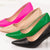 Pantofi Dama Stiletto Roz din Piele Ecologica Cod: 5707-9 (U1)