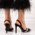 Pantofi Dama cu Toc Negri din Piele Ecologica Cod: LT05 (R3)