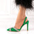 Pantofi Dama cu Toc Verzi din Piele Ecologica Cod: LT05 (Q2)